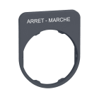 SCHNEIDER ELECTRIC - SNRZBYFP2166C0 PORTA ETICHETTA+ETICHETTA ARRET-MARCHE