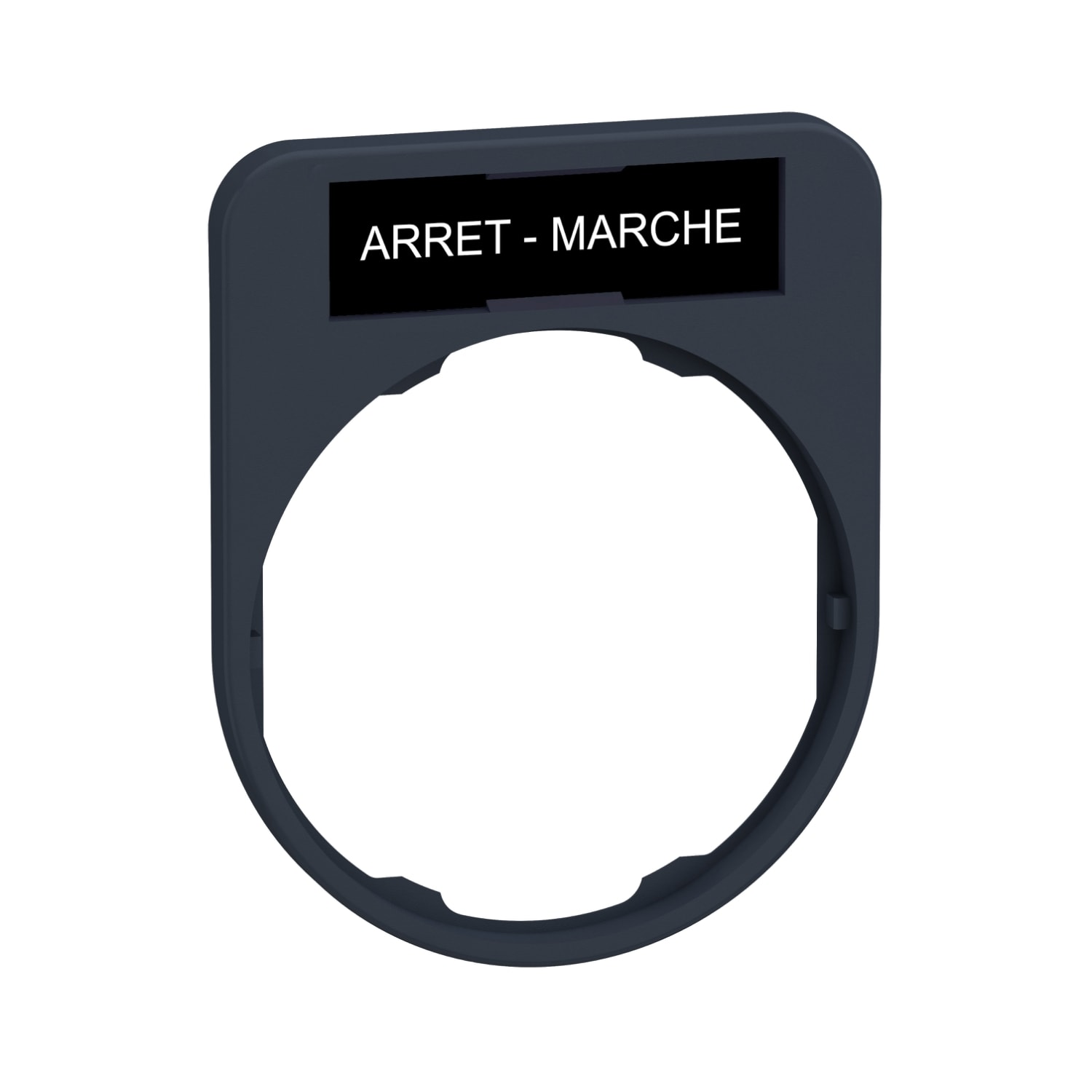 SCHNEIDER ELECTRIC - SNRZBYF2166 PORTA ETICHETTA+ETICHETTA ARRET-MARCHE