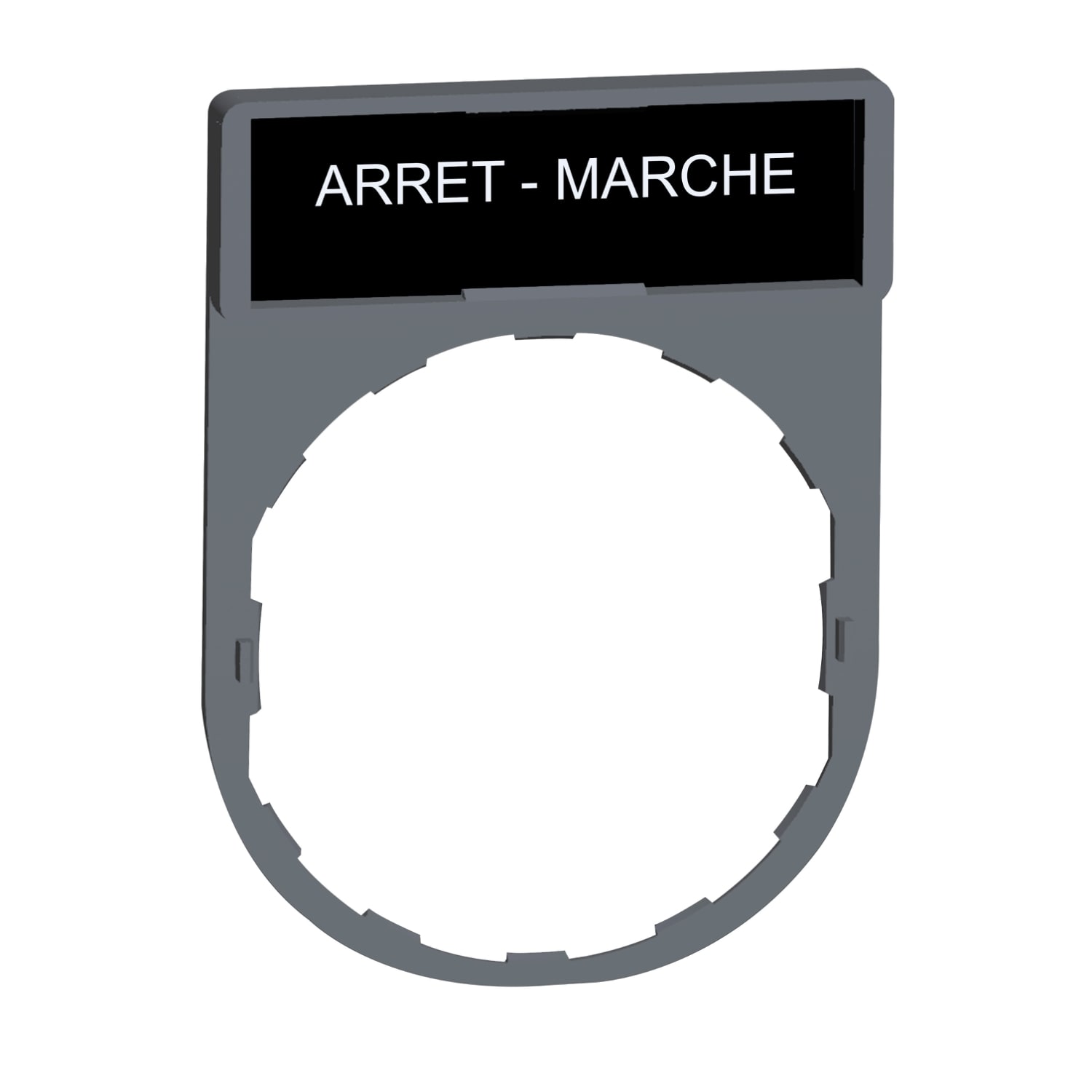 SCHNEIDER ELECTRIC - SNRZBY2166C0 PORTA ETICHETTA+ETICHETTA ARRET-MARCHE