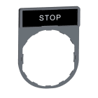SCHNEIDER ELECTRIC - SNRZBY2304C0 PORTA ETICHETTA+ETICHETTA STOP