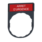 SCHNEIDER ELECTRIC - SNRZBY2130 PORTA ETICHETTA+ETICH. ARRET D URGENCE