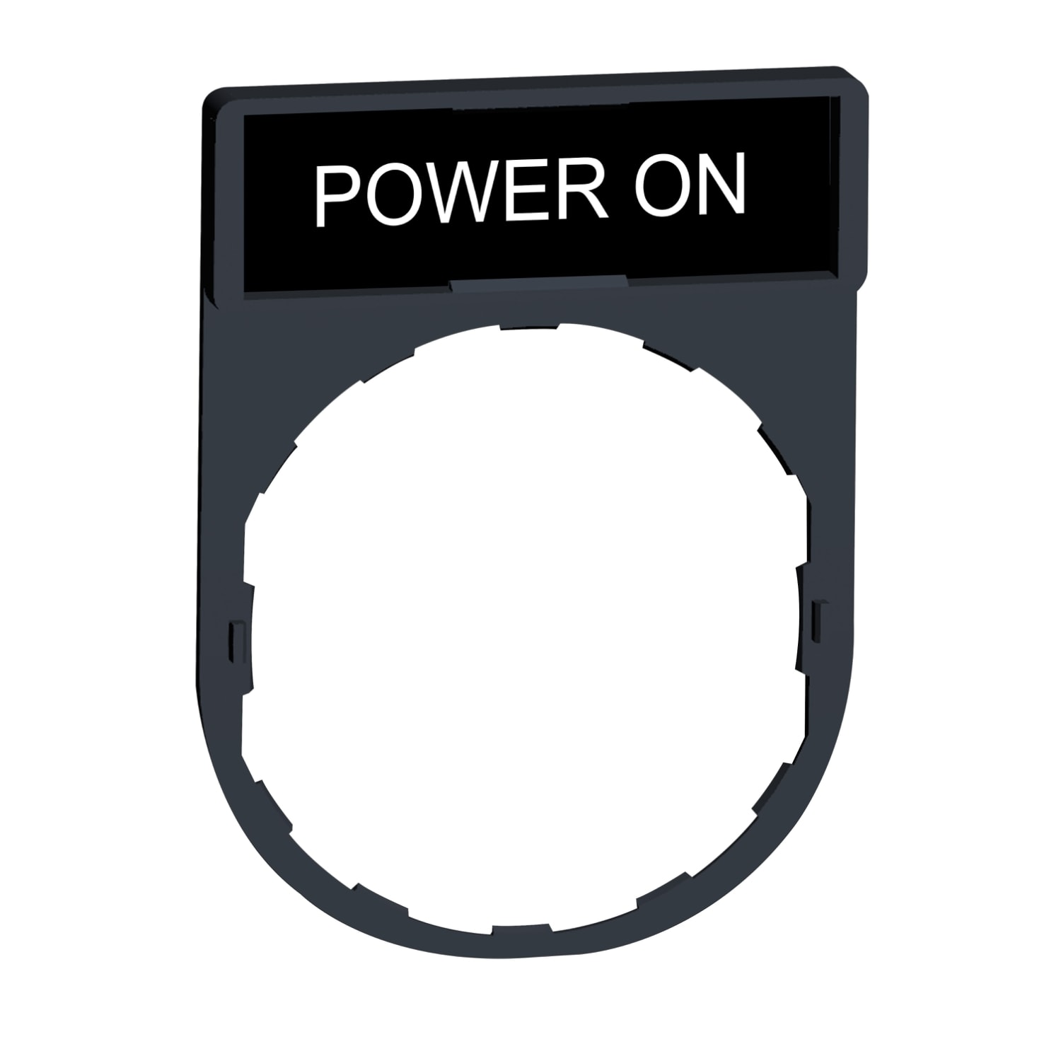 SCHNEIDER ELECTRIC - SNRZBY2326 PORTA ETICHETTA+ETICHETTA POWER ON