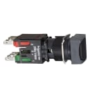 SCHNEIDER ELECTRIC - SNRXB6CA25B Pulsante nero Ø16 - filoghiera con ritorno - 1NO+1NC