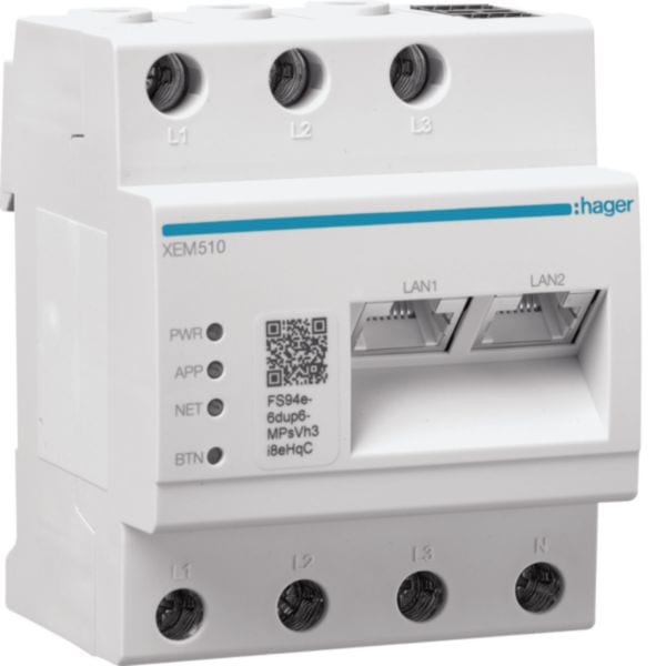 HAGER - HAGXEM510 GESTORE CARICHI OCPP 10 EVCS SHARE/PARK