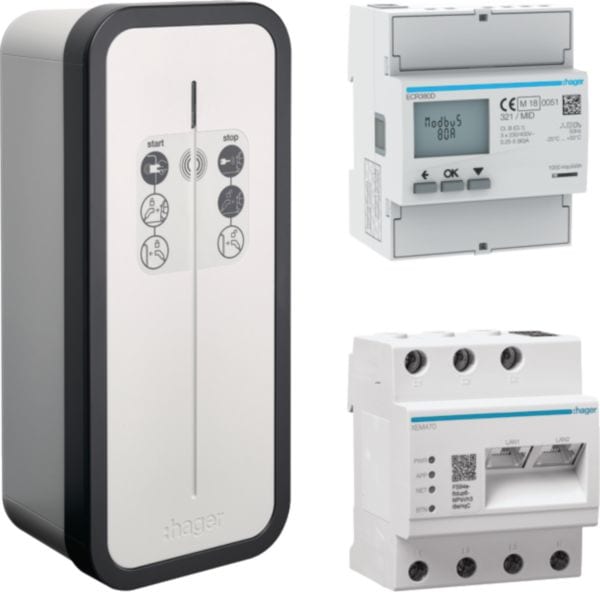 HAGER - HAGXEV1K22T2SEMC KIT WITTY SOLAR 22KW RFID + EMC + MID 3P