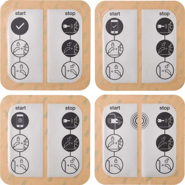 HAGER - HAGXEVA310 SET ADESIVI FRONTALI PER EVCS IP