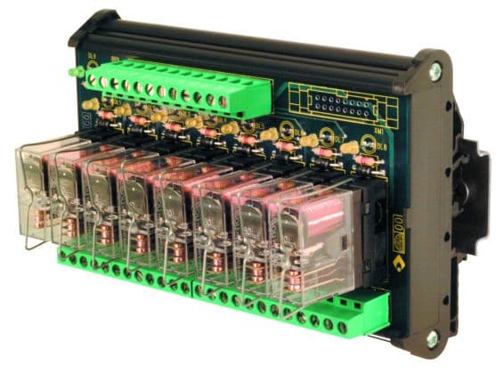 CABUR SRL - CBRXR081EAD R81EAD MODULO 8 RELE 24VAC/DC SC 12A