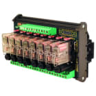 CABUR SRL - CBRXR081U24F R81U24F MODULO 8 RELE 24VAC/DC SC+FUSE