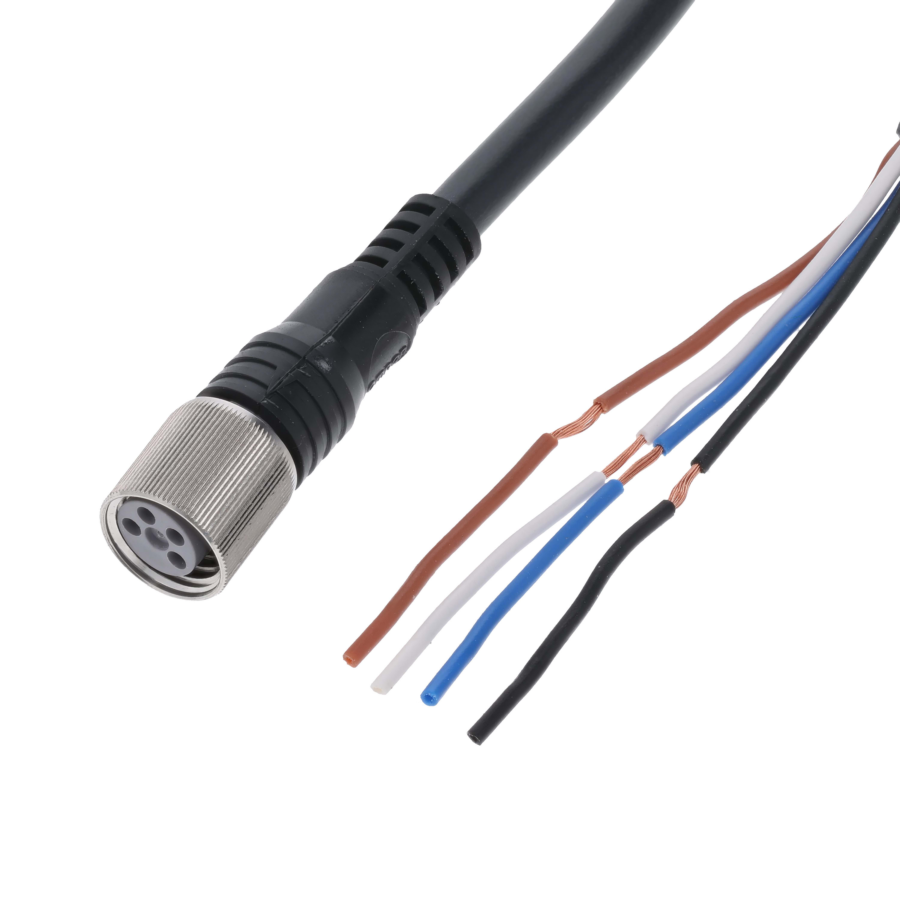 OMRON - OMRXS3FE421405A connettore M8 Acciaio dritto 4 poli 5 m