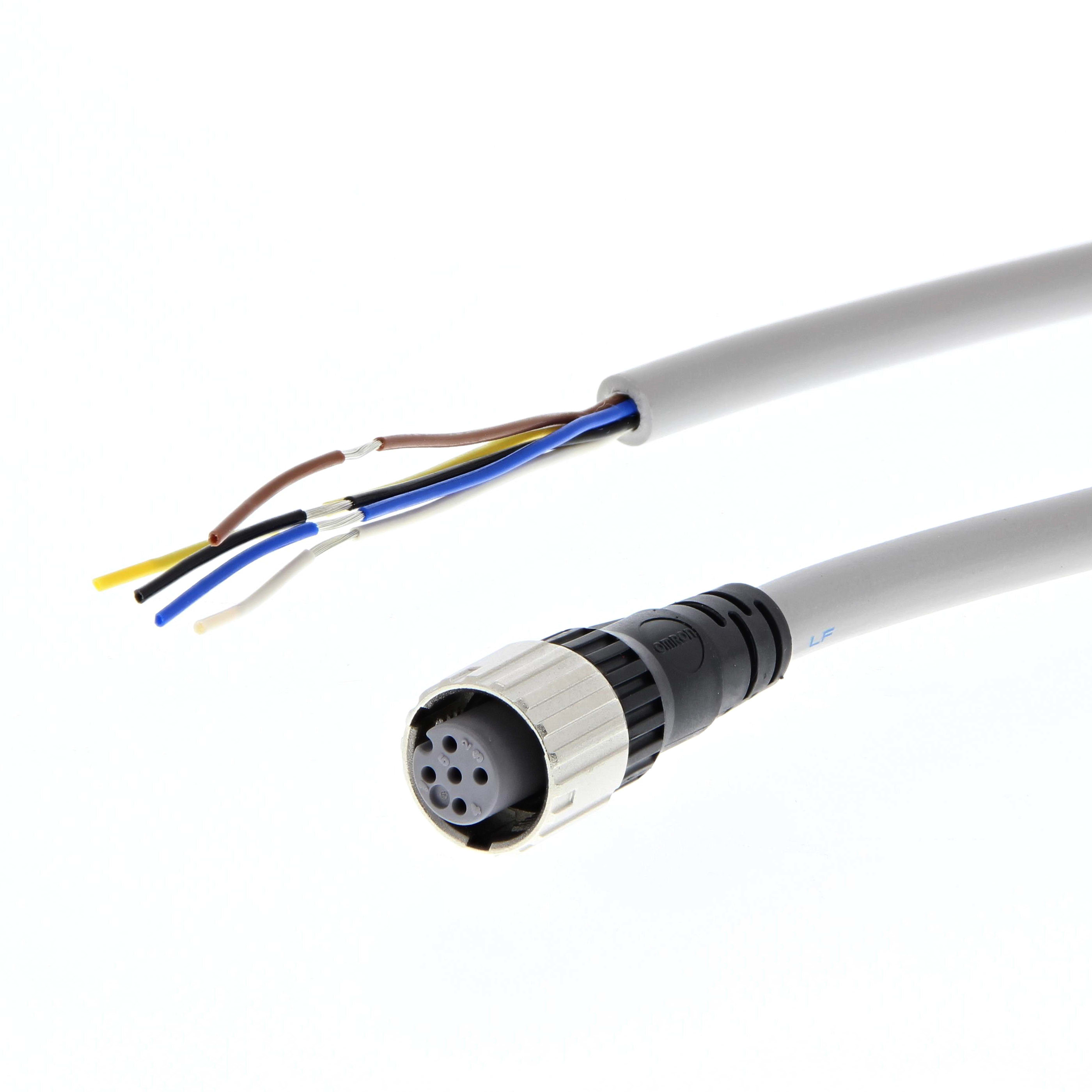 OMRON - OMRXS5FD521DJ0IL SINGLE-ENDED CONNECTOR, M12 5-PIN, STRAI