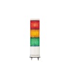 SCHNEIDER ELECTRIC - SNRXVC6B3K Harmony XVC, Colonna luminosa monoblocco precablata, plastica, rosso arancione verde, Ø60, montaggio diretto su base, luce fissa, IP54, 24 V AC/DC