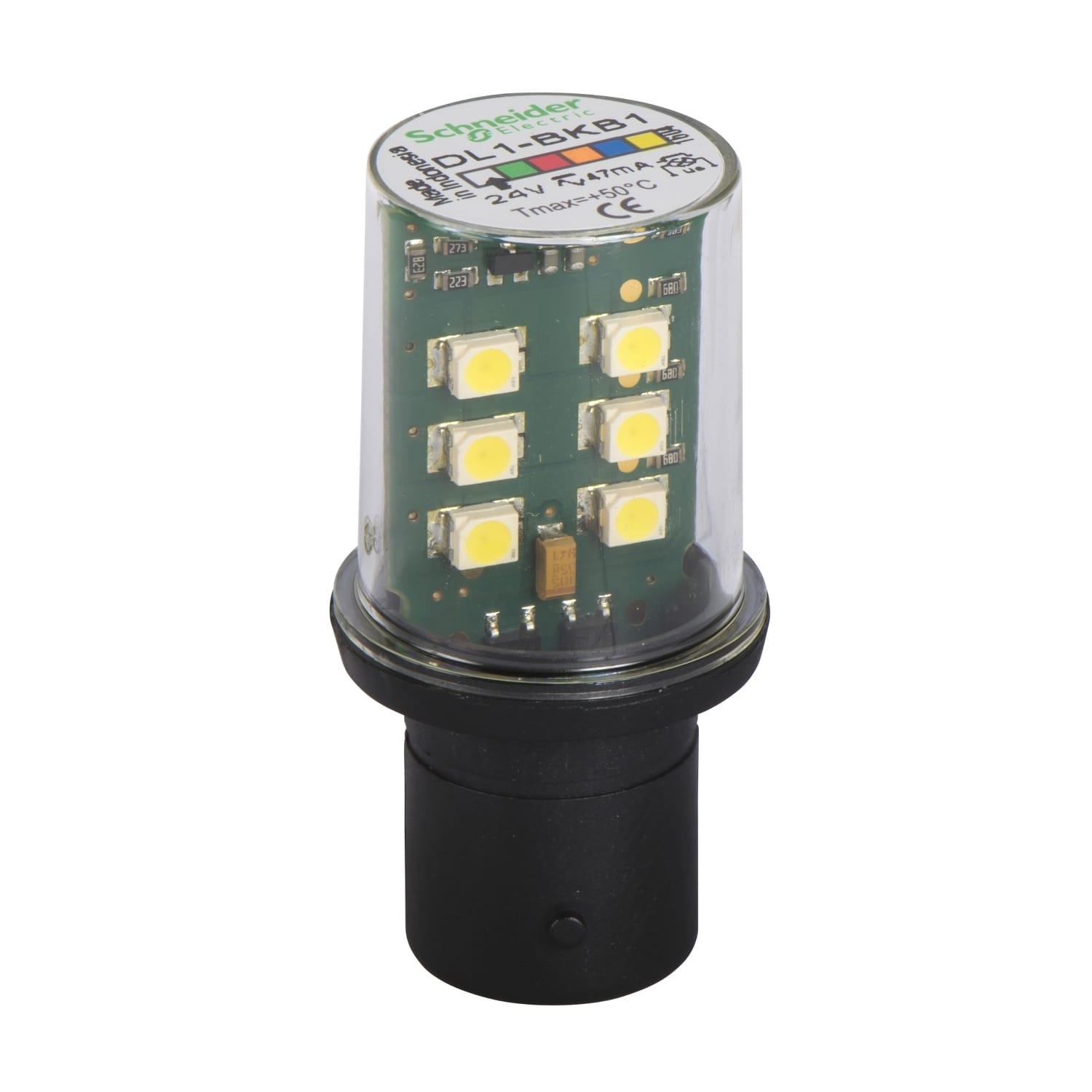 SCHNEIDER ELECTRIC - SNRDL1BKB1 Lampadina LED lampeggiante bianca - BA 15D - 24 V