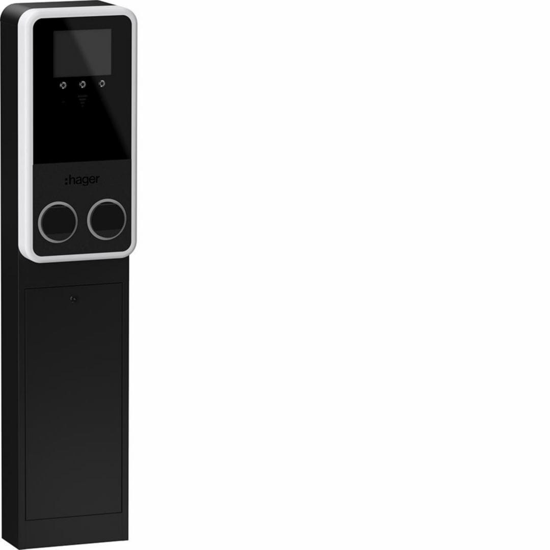 HAGER - HAGXVG222S EVCS WITTY PRK 2X22KW 3P T2S RFID IP PAV