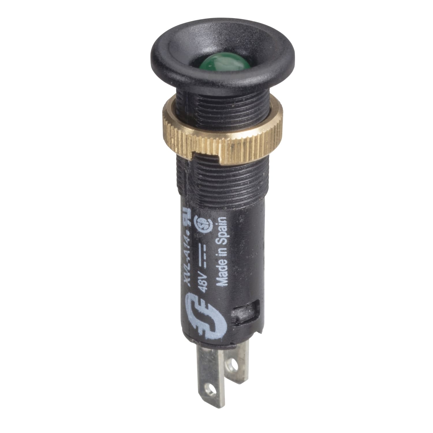 SCHNEIDER ELECTRIC - SNRXVLA143 Lampada spia Ø8 - IP40 - verde - LED sporgente - 48V - faston