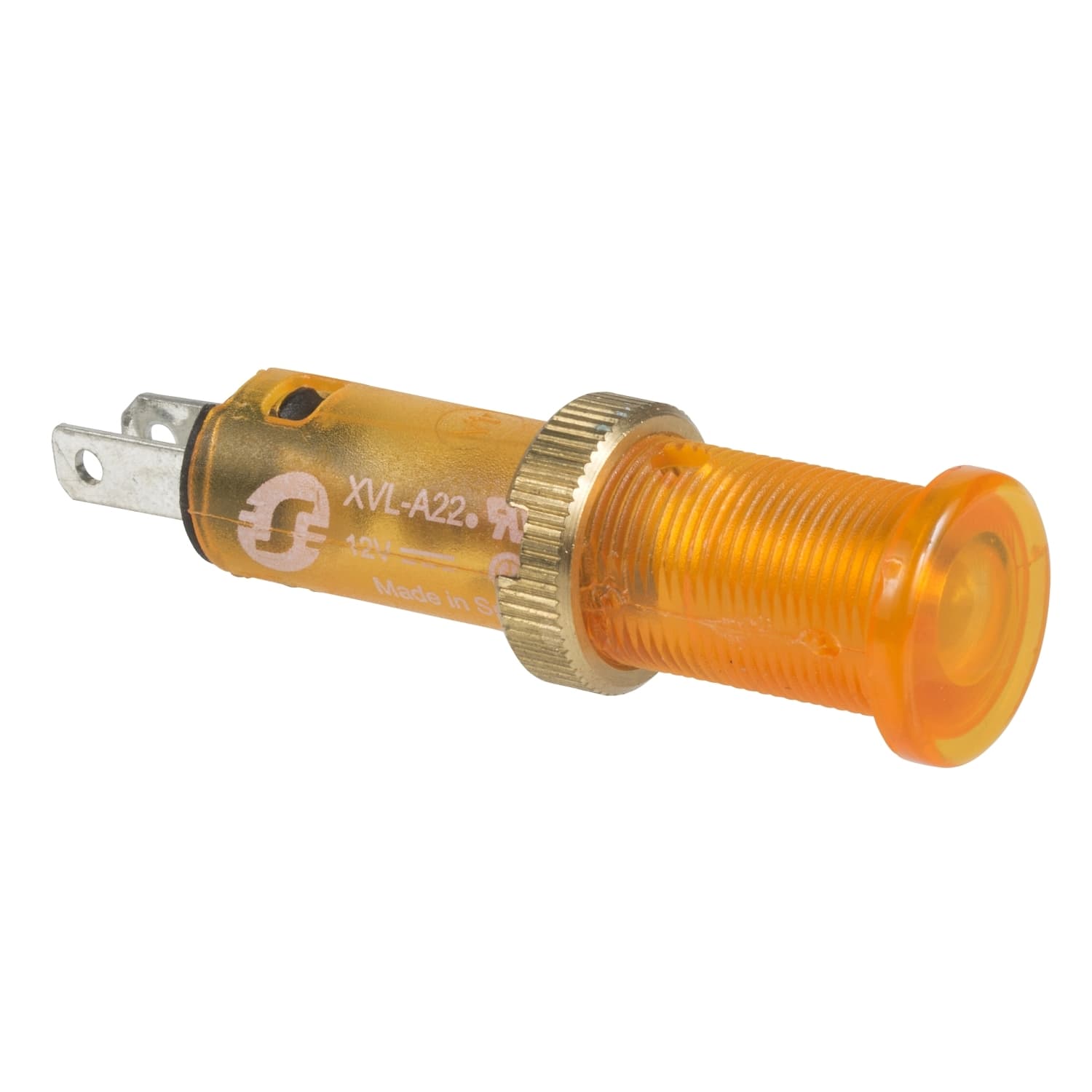 SCHNEIDER ELECTRIC - SNRXVLA235 Lampada spia Ø8 - IP40 - gialla arancio - LED protetto - 24V - faston