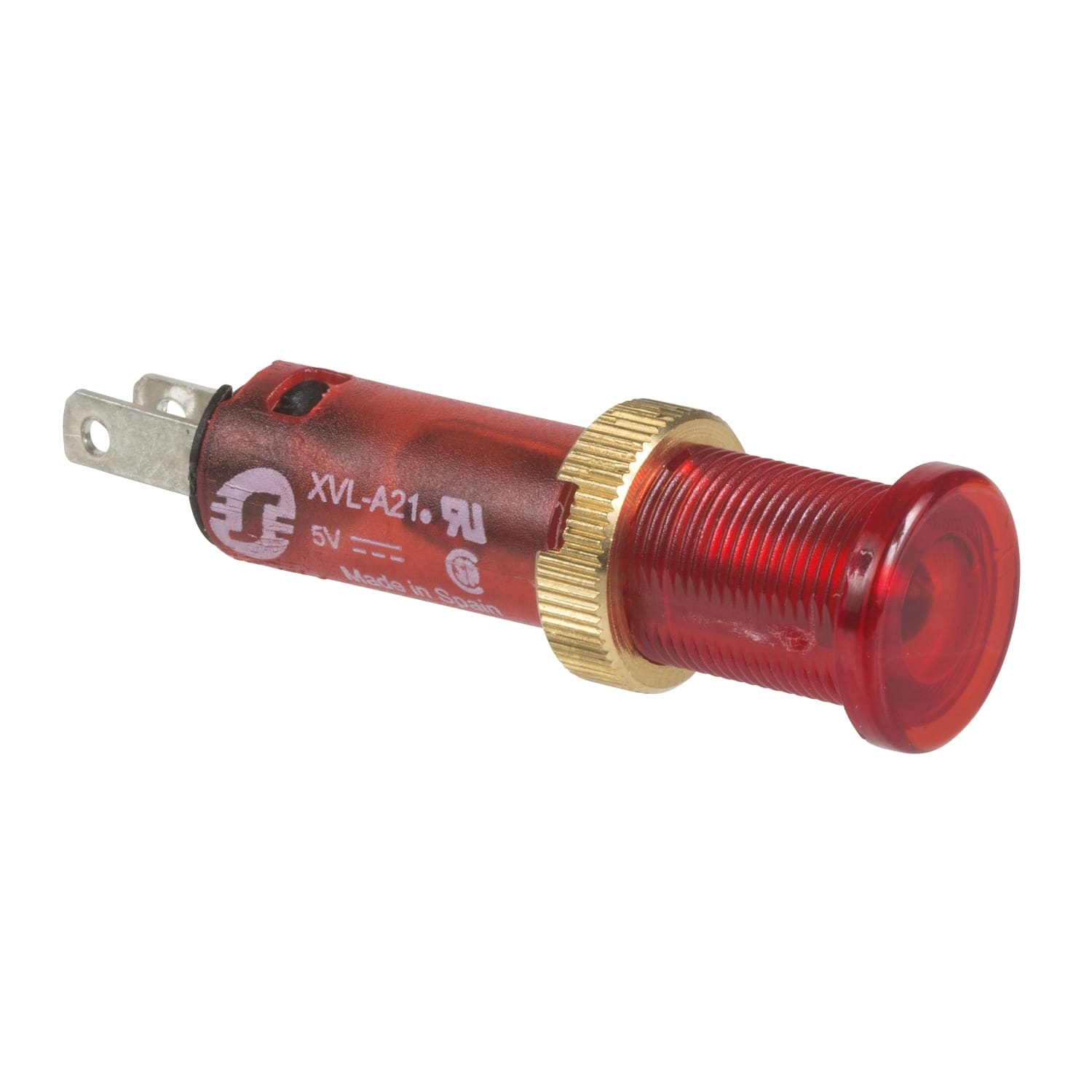 SCHNEIDER ELECTRIC - SNRXVLA234 Lampada spia Ø8 - IP40 - rossa - LED protetto - 24V - faston