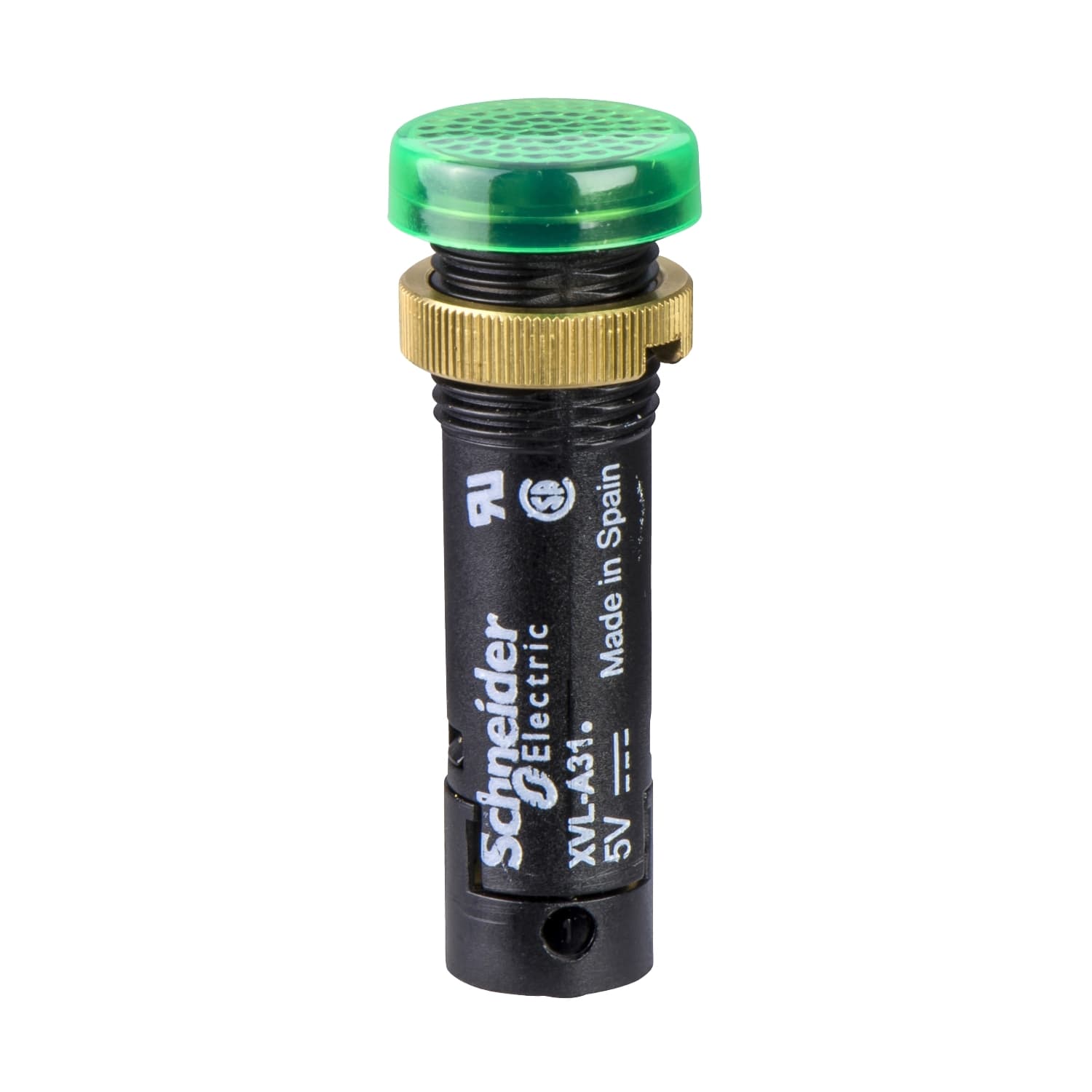 SCHNEIDER ELECTRIC - SNRXVLA323 Lampada spia Ø12 - IP40 - verde - LED protetto - 12V - connettore a vite
