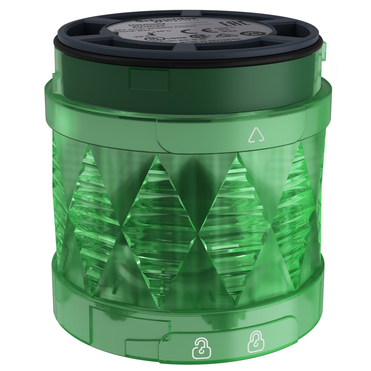 SCHNEIDER ELECTRIC - SNRXVUC43 Elemento luminoso Ø60mm LED - lampeggiante - verde - IP65