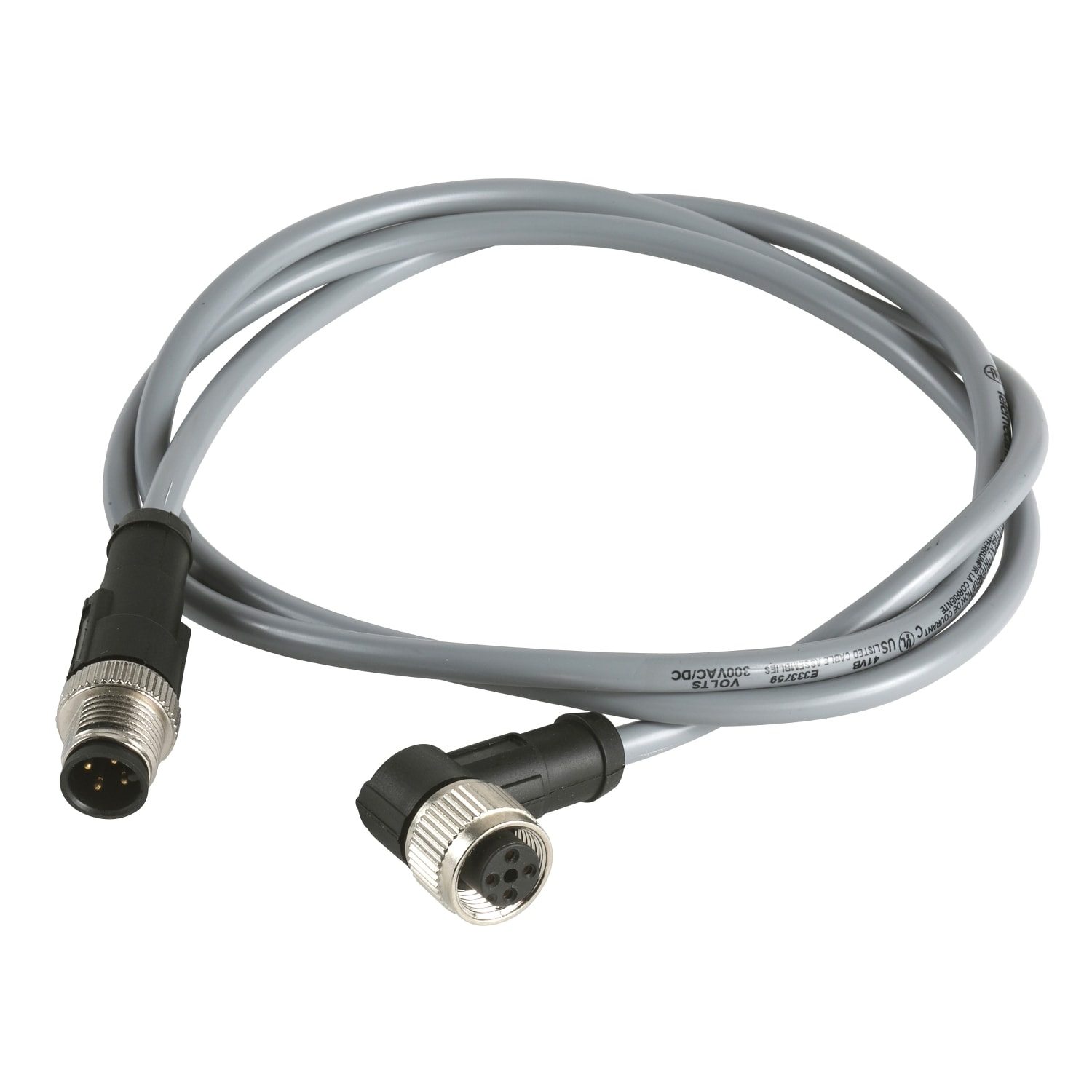 YAGEO TMSS ITALY SRL - TSIXZCRV1512041C1 PVC 4 FIL M12 MASC FEMM 90G 1M