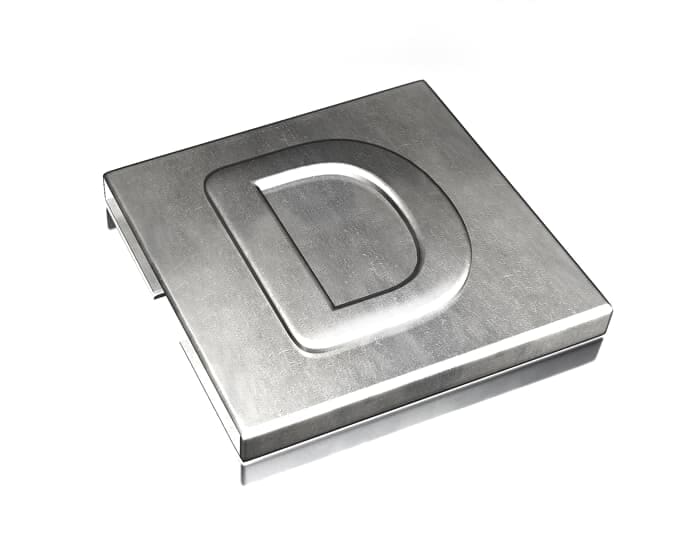 ABB SPA - ABBYID-CHAR-D TY-MET LETTERA D INOX 316 100PZ