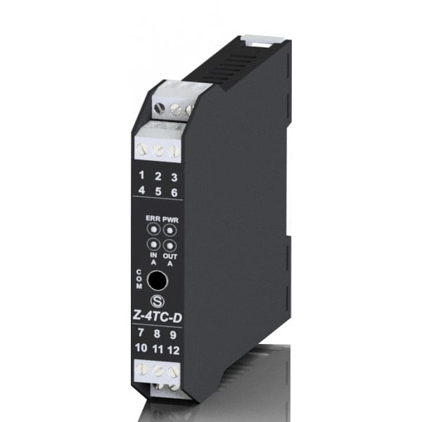 SENECA - SCXZ-4TC-D CONV/ISOL A/D 4CH TC/IMP ALIM 12-24VDC/A