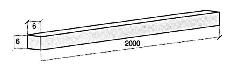CABUR SRL - CBRZ121123 ACI121123 BARRA RAME ETP 6X6 2METRI