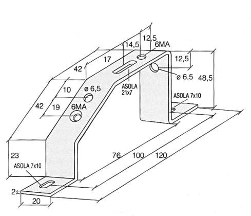 CABUR SRL - CBRZ121301 ACI121301 CAV. INCL.P.B.CU PIATTO 5