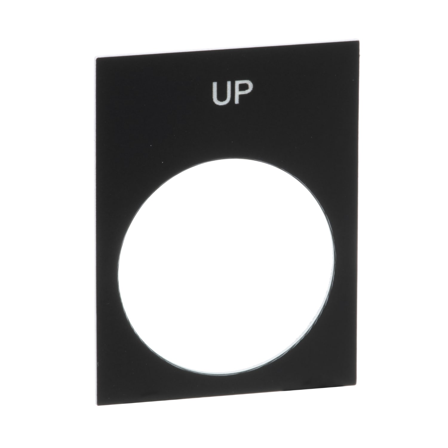 SCHNEIDER ELECTRIC - SNRZB2BY2307 Etichetta con marcatura, Harmony XAC, targhetta dati, 30 x 40mm, plastica, nera, pulsante 22mm, marcatura bianca SU