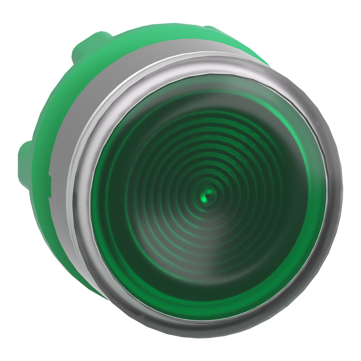 SCHNEIDER ELECTRIC - SNRZB5AW333SC0 Testa pulsante lum. verde ghiera grigia