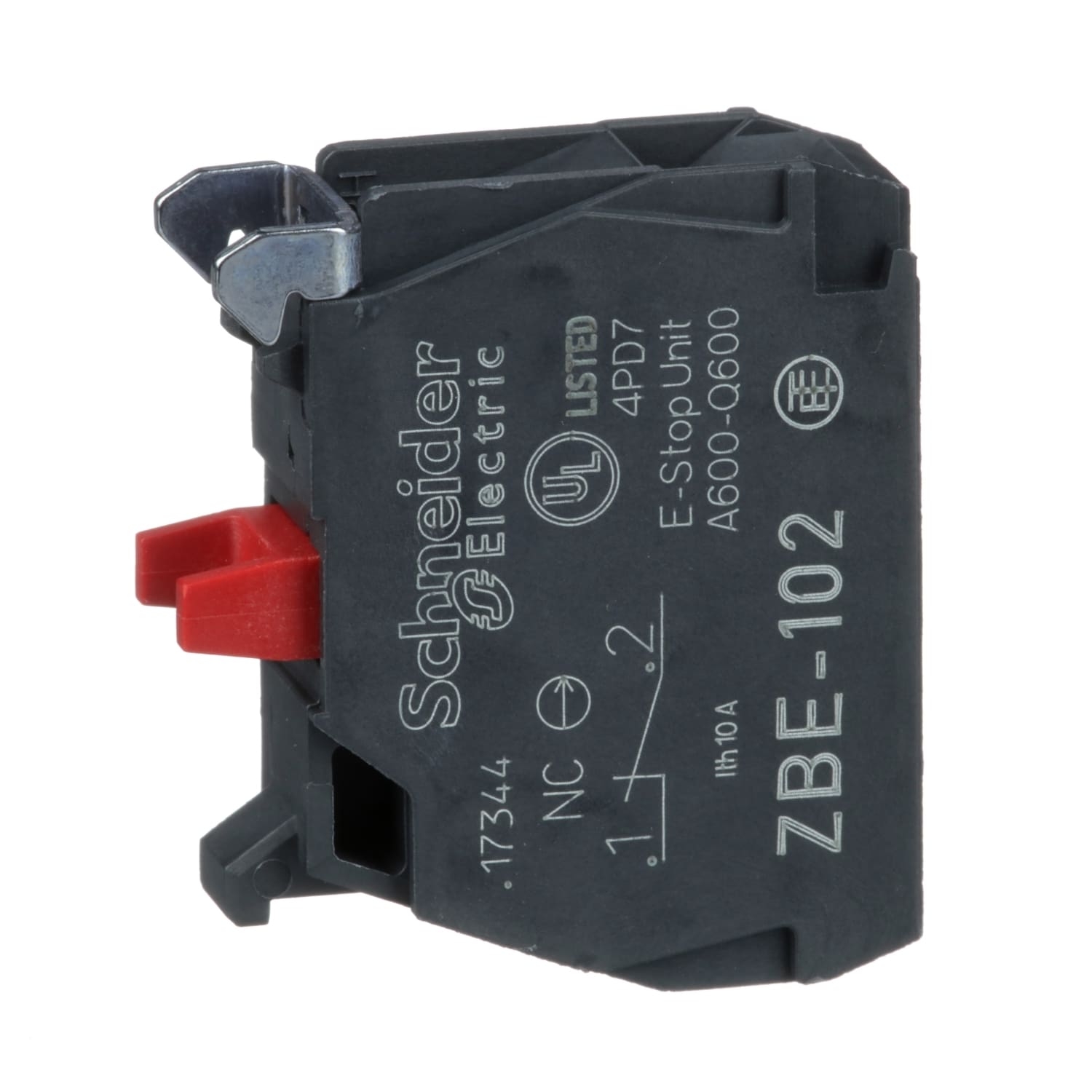 SCHNEIDER ELECTRIC - SNRZBE102 Elemento di contatto singolo - 1NC - Harmony XB4-XB5 - diametro 22mm - morsetto a vite
