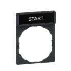 SCHNEIDER ELECTRIC - SNRZBY2303 Porta etichetta 30 X 40mm - per unità Ø22 - con etichetta START