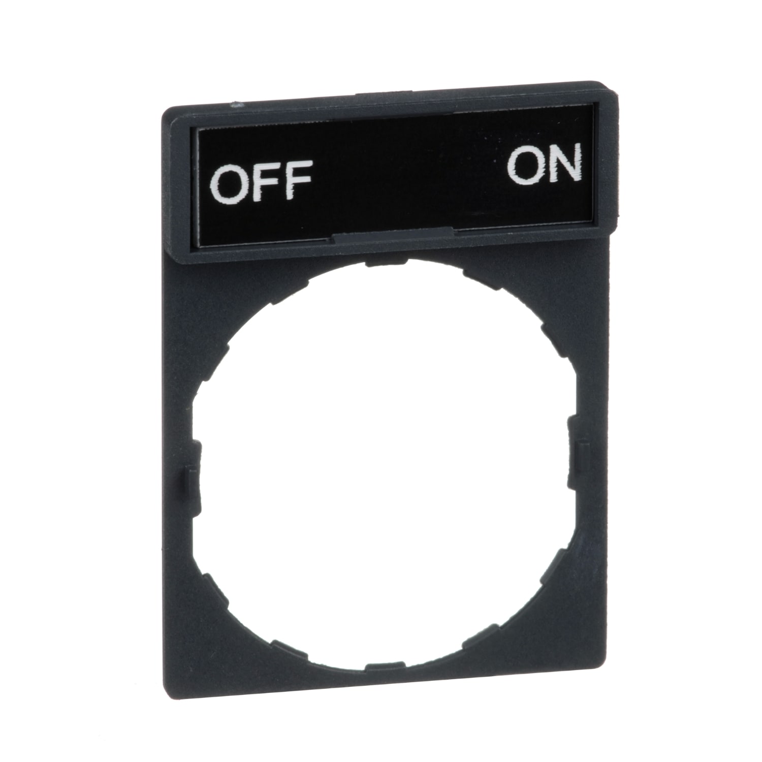 SCHNEIDER ELECTRIC - SNRZBY2367 Porta etichetta 30 X 40mm - per unità Ø22 - con etichetta OFF-ON