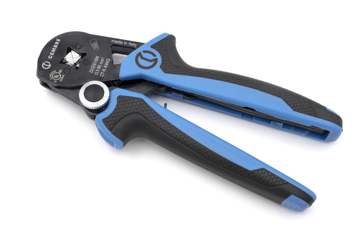 CEMBRE SPA - CEMZKE616N UTENSILE MECCANICO PER LA COMPRESSIONE, SERIE ZKE, AD INSERIMENTO LATERALE, PER TUBETTI TERMINALI DA 0,1 A 16 MMQ