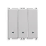 VIMAR SPA - VIW14003.SL TRE INTERRUTTORI 1P 20AX SILVER