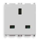 VIMAR SPA - VIW14219.SL PRESA 2P+T 13A INGLESE SILVER