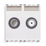 VIMAR SPA - VIW20302.01.B PRESA TV-RD-SAT DIRETTA 2 USCITE BIANCO