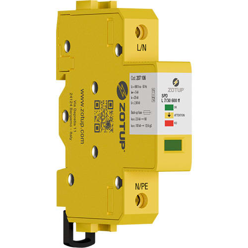 ZOTUP SRL - ZOT207106 L 7/30 600 FF SPD T1 E T2 IIMP 5 KA TT E