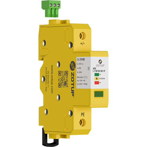 ZOTUP SRL - ZOT210602 L 7/30 DC 60 T FF SPD TIPO 2 IN 20 KA