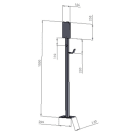 ZUCCHETTI CENTRO SIS - ZCSZVA-PILLAR-CARO PILLARFOR7KW-22KW(HOOKINCLUDED)