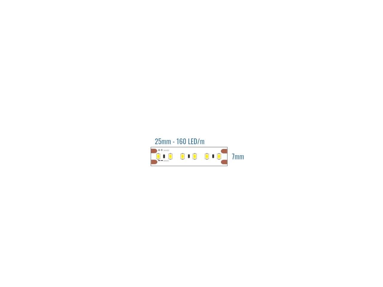 LEF LIGHTING SRL - LEFA41D24161527 STRIP LED 24V 15W 2700K IP20 2550LM