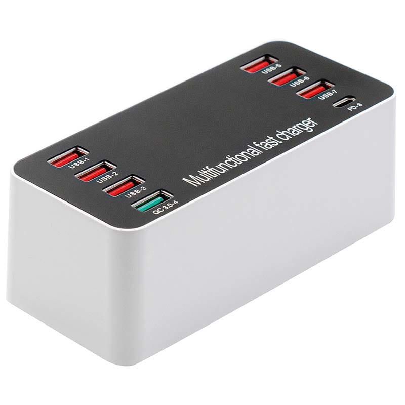 ELCART DISTRIBUTION - ERT132395000 MULTICHARGER 60W 8USCITE USB DISP