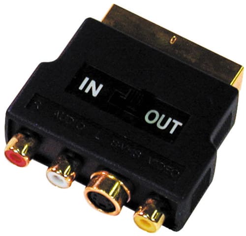 MELCHIONI SPA - MEM433330028 ADATT DORATO SCART-3RCA+1 PR MINIDIN/IN-