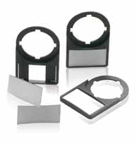 ABB SPA - ABBEO6067 KA1-8120 TARGHETTA PLASTICA NERA 47MM