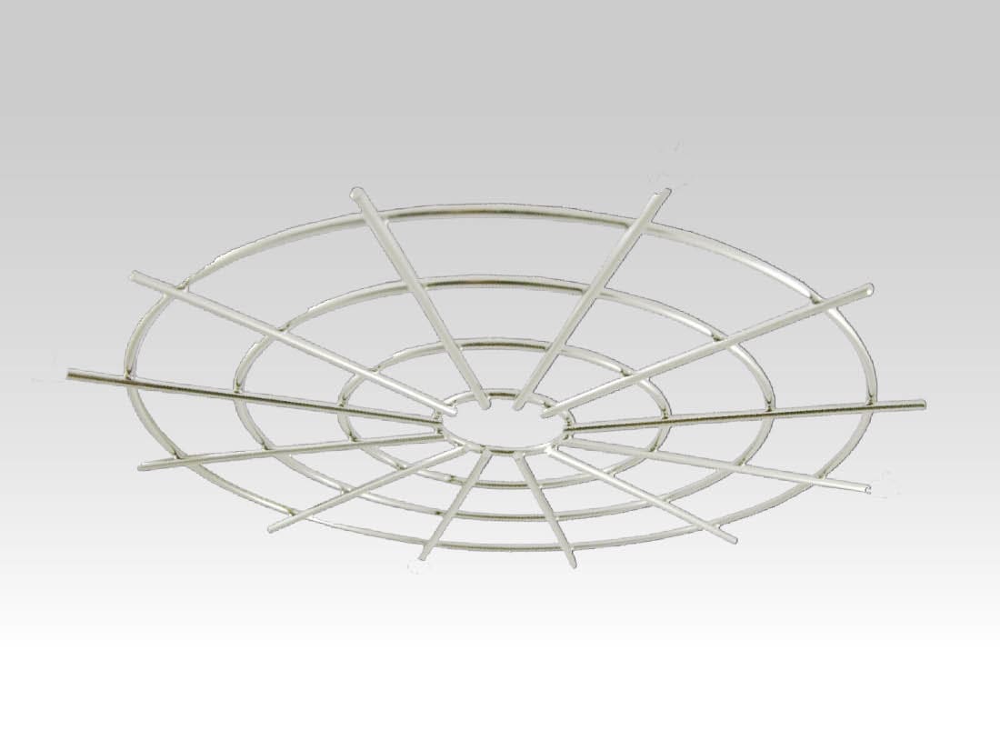 TEC-MAR SRL - TCMACC142 GRIGLIA PROTEZ DIAM. 370MM ACCIAIO CROMA