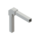 DKC-RAMBLOCK - RMBR5SHSAF Adattatore angolare a 90 gradi, tubo quadro 80x80 mm