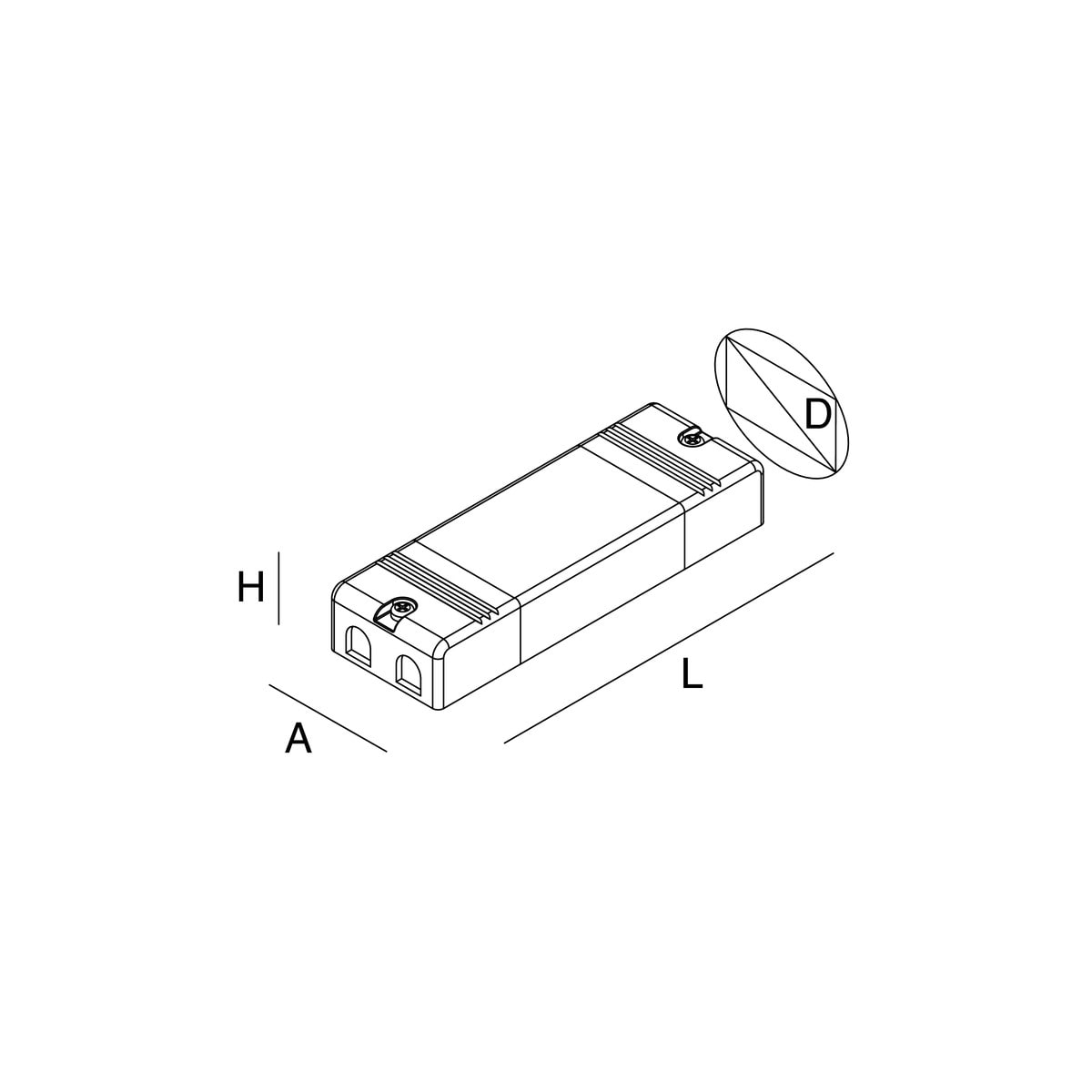 NOVALUX SRL - NOX101348.99 ALIMENTATORE 24V 24W ON/OFF IP67