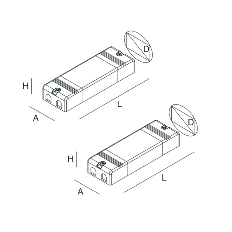 NOVALUX SPA - NOX109714.99 ALIMENTATORE ELETTRONICO DIMMERABILE 220-240V 50/60Hz Doppia accensione per spot ed emissione interna. Garanzia 5 anni.