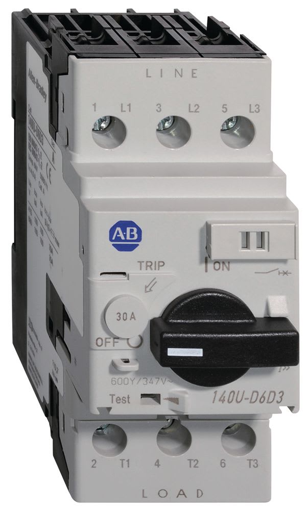 ROCKWELL AUTOMATION - RCK140U-D6D3-C25 CIRCUIT BREAKER 3-POLE 25 A UL 489