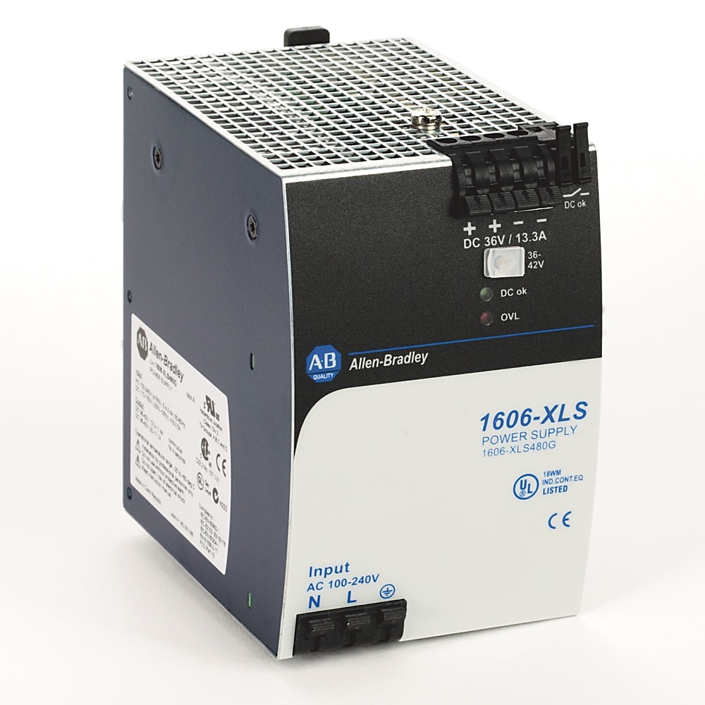 ROCKWELL AUTOMATION - RCK1606-XLS480G AC OR DC INPUT 36 TO 42VDC OUT 480W PS