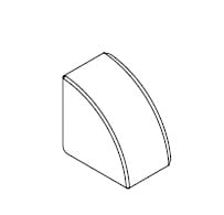 ARNOCANALI SPA - ARNEDKE35.3 TERMINALE PER EDK3035 BIANCO